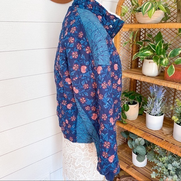 NWT Anthropologie Saturday/Sunday Gayla Quilted Jacket Blue Women Small Anthro - Picture 6 of 10